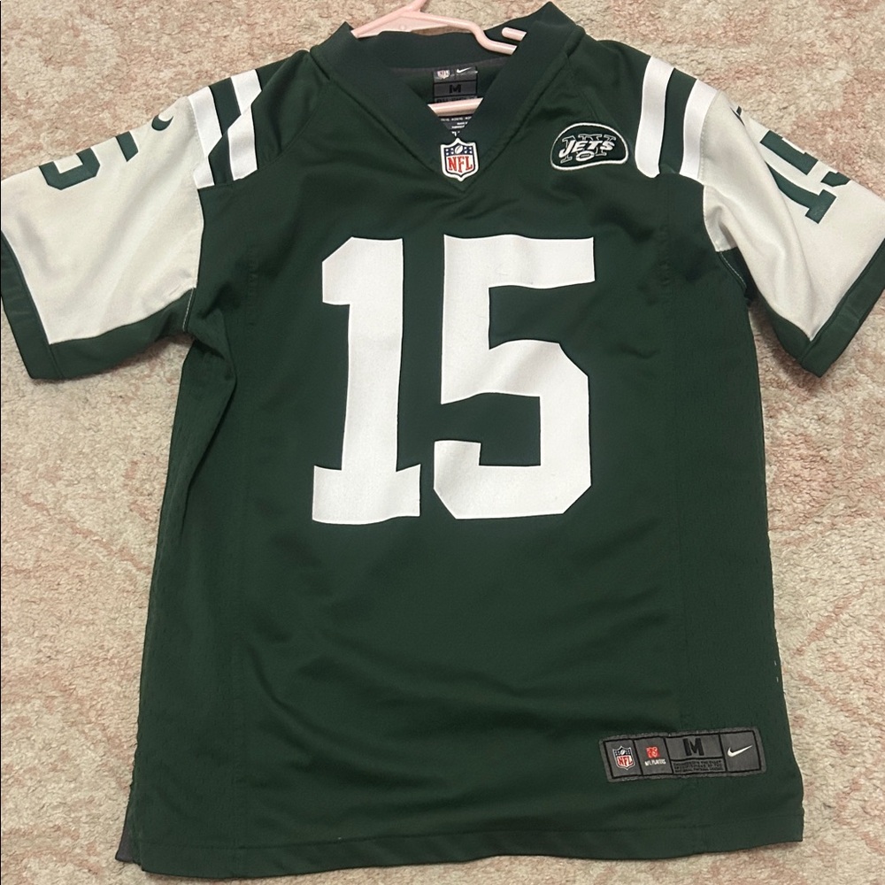 Nike Green and White Tim Tebow, Youth Jets Jersey
